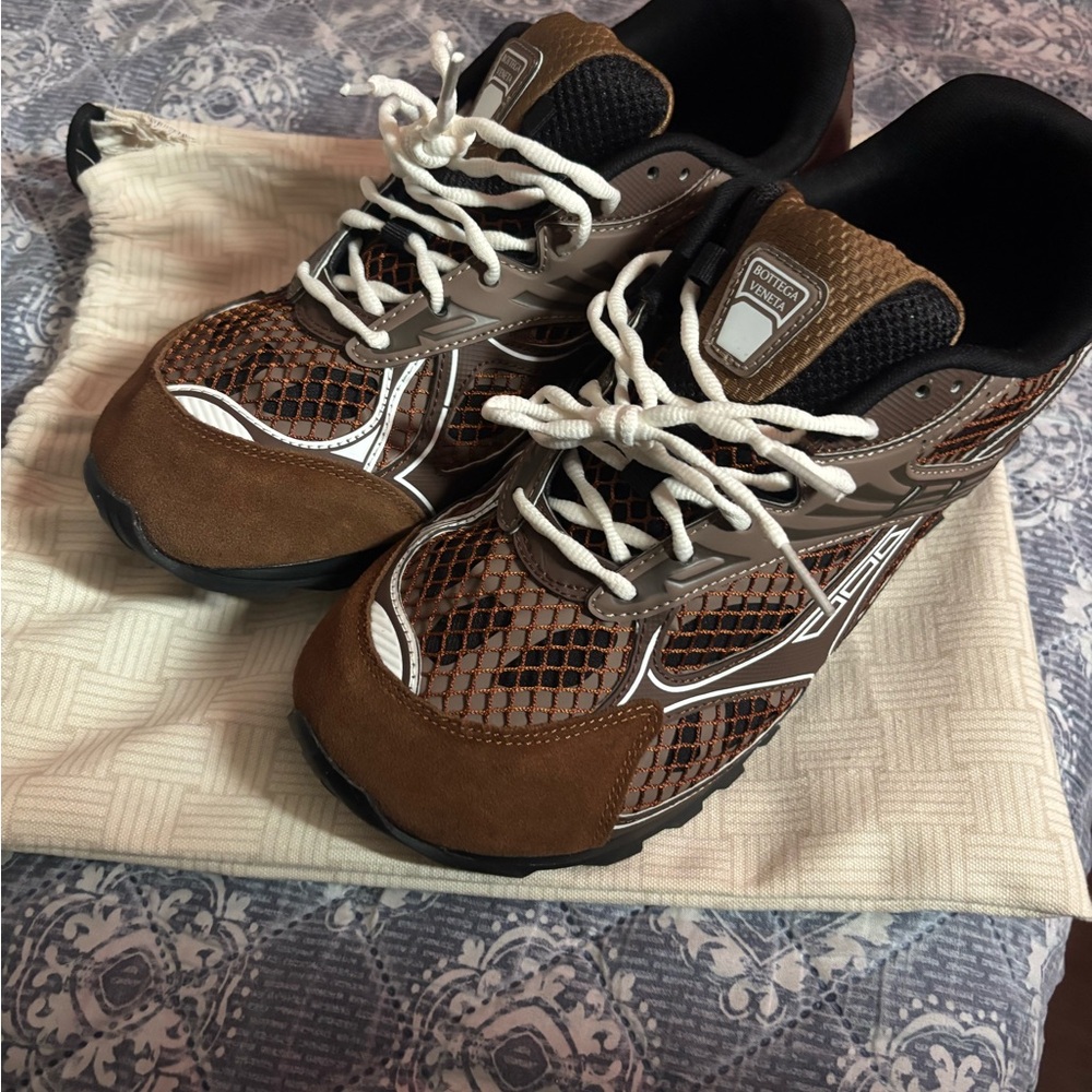 Bottega Veneta Brown and Black Sneakers